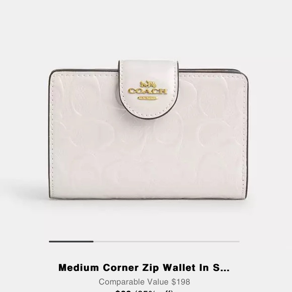 Coach Medium Corner Zip Wallet In Signature
Leather - Picture 9 of 9